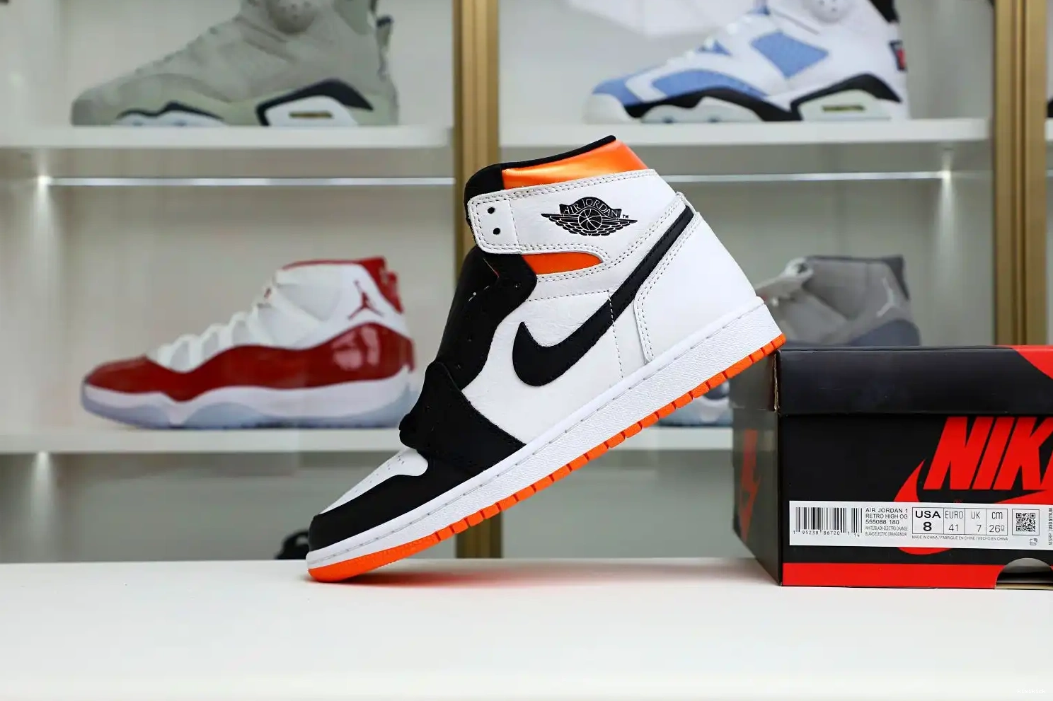 Retro Kimikick High OG Electro Air Jordan Orange' 1 0612